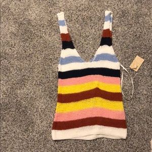 knitted tank top size xs